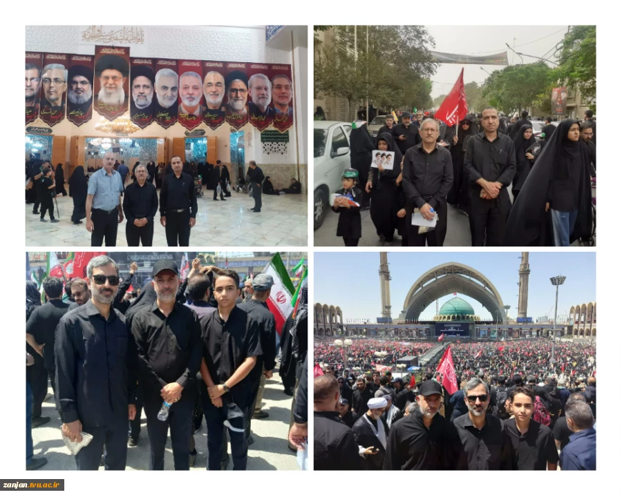 حضور دانشگاهیان ملی مهارت استان زنجان در مراسم تشییع رهبر شهید  2