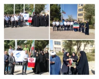 برگزاری آیین اهتزاز پرچم مقدس جمهوری اسلامی ایران در دانشگاه ملی مهارت واحد استانی زنجان  به مناسبت آغاز سال تحصیلی جدید