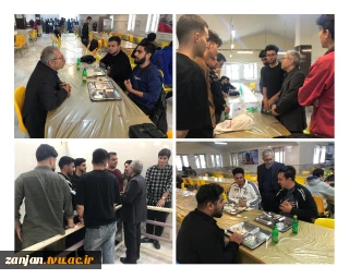 بازدید آقای دکتر رضا پیرایش، رئیس واحد استانی زنجان از سلف سرویس مرکزی